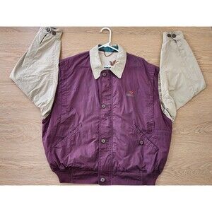 Vtg Ducks Unlimited Jacket Mens Large Hunting Bomber Embroidered Outdoors 80s
